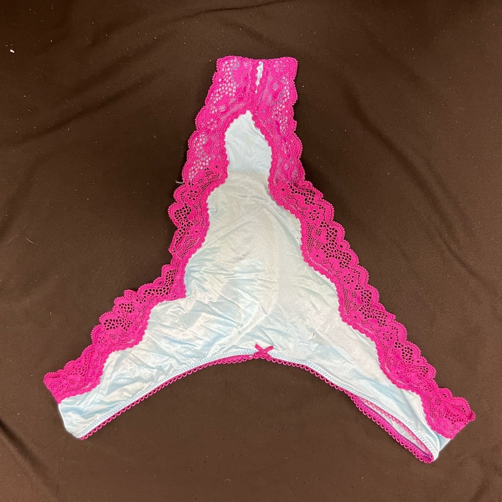 Victoria's Secret Pink Lace and Blue Panties